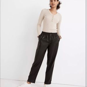 Madewell Vegan Leather Pants! NWT!